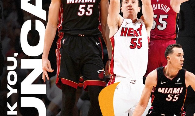 jiuyou-热火官方致谢邓罗：从落选秀到队史三分王，谢谢你